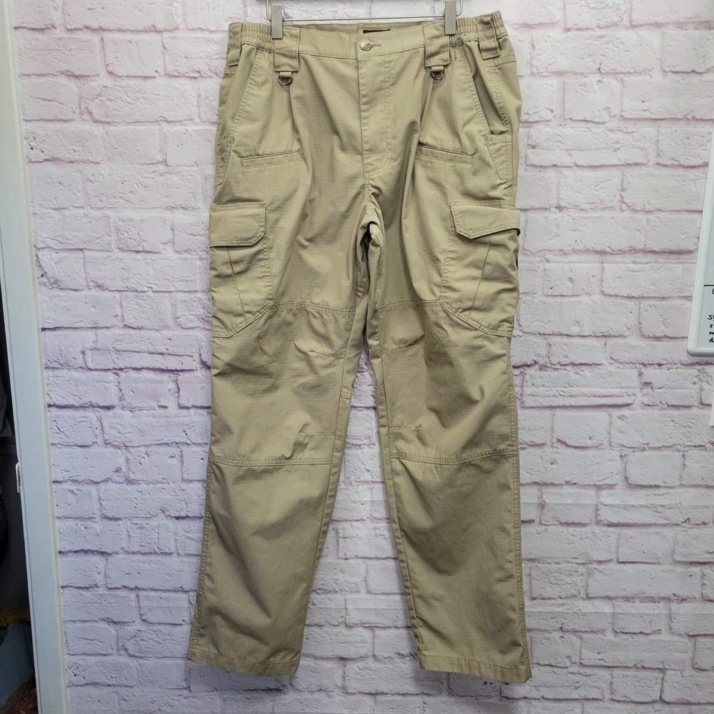 CQR Tactical Cargo Pants 36x34 Khaki Ripstop Military Utility Hiking Workwear